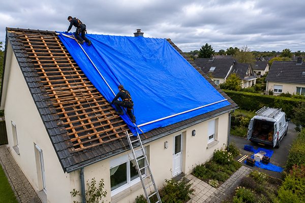 Votre toiture fuit à Saint-Jacques-de-la-Lande ? La pose d'une bâche de protection permet de préserver votre habitation avant la réparation définitive du toit. Comparez gratuitement les couvreurs spécialisés en bâchage toiture et intervention d'urgence près de chez vous.